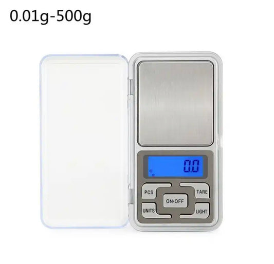 Silver Foldable 500g 0.01g Digital Scale