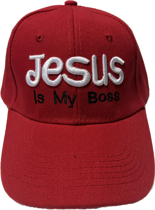 Red Jesus Is My Boss Hat