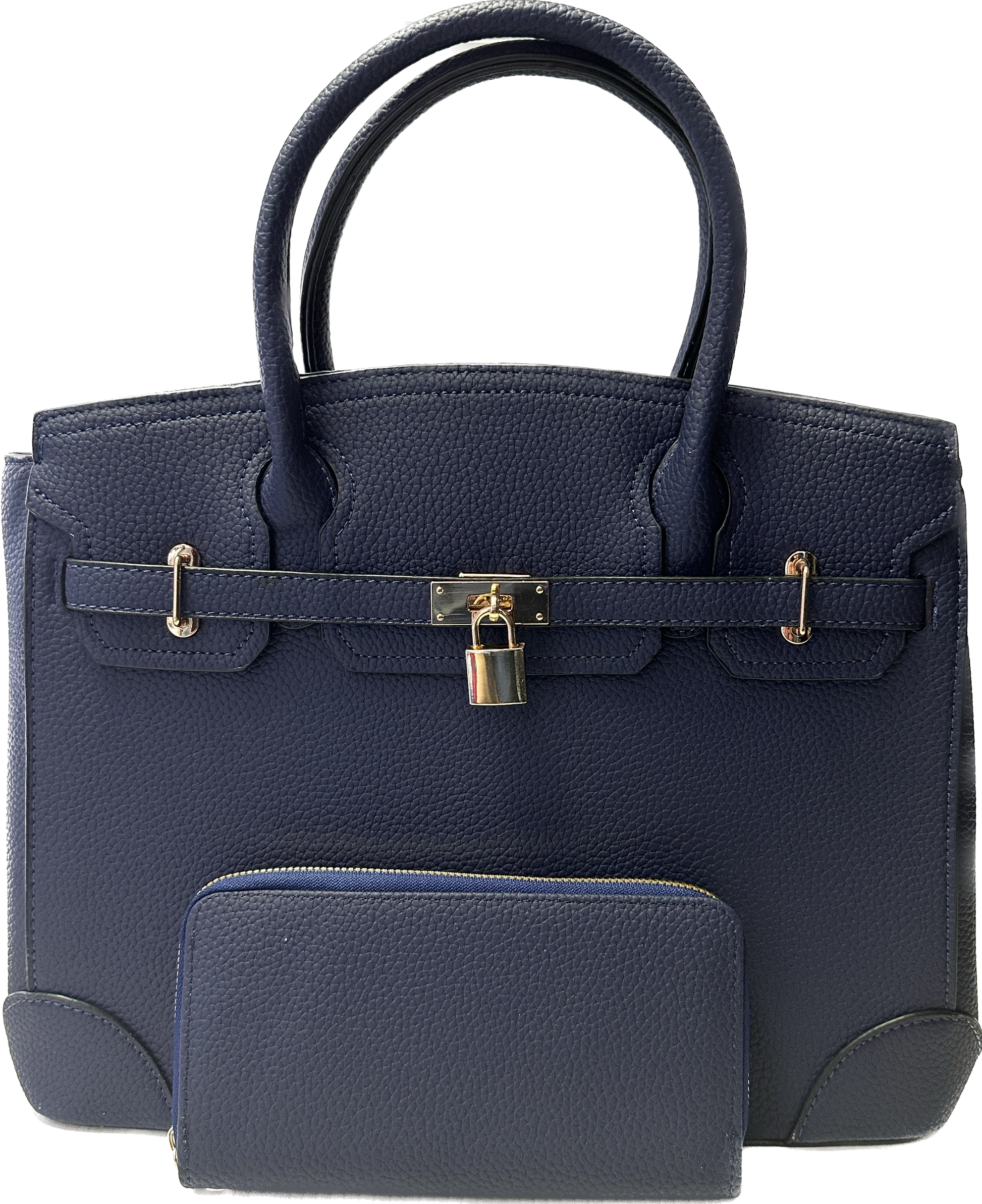 Blue Handbag & Wallet Set