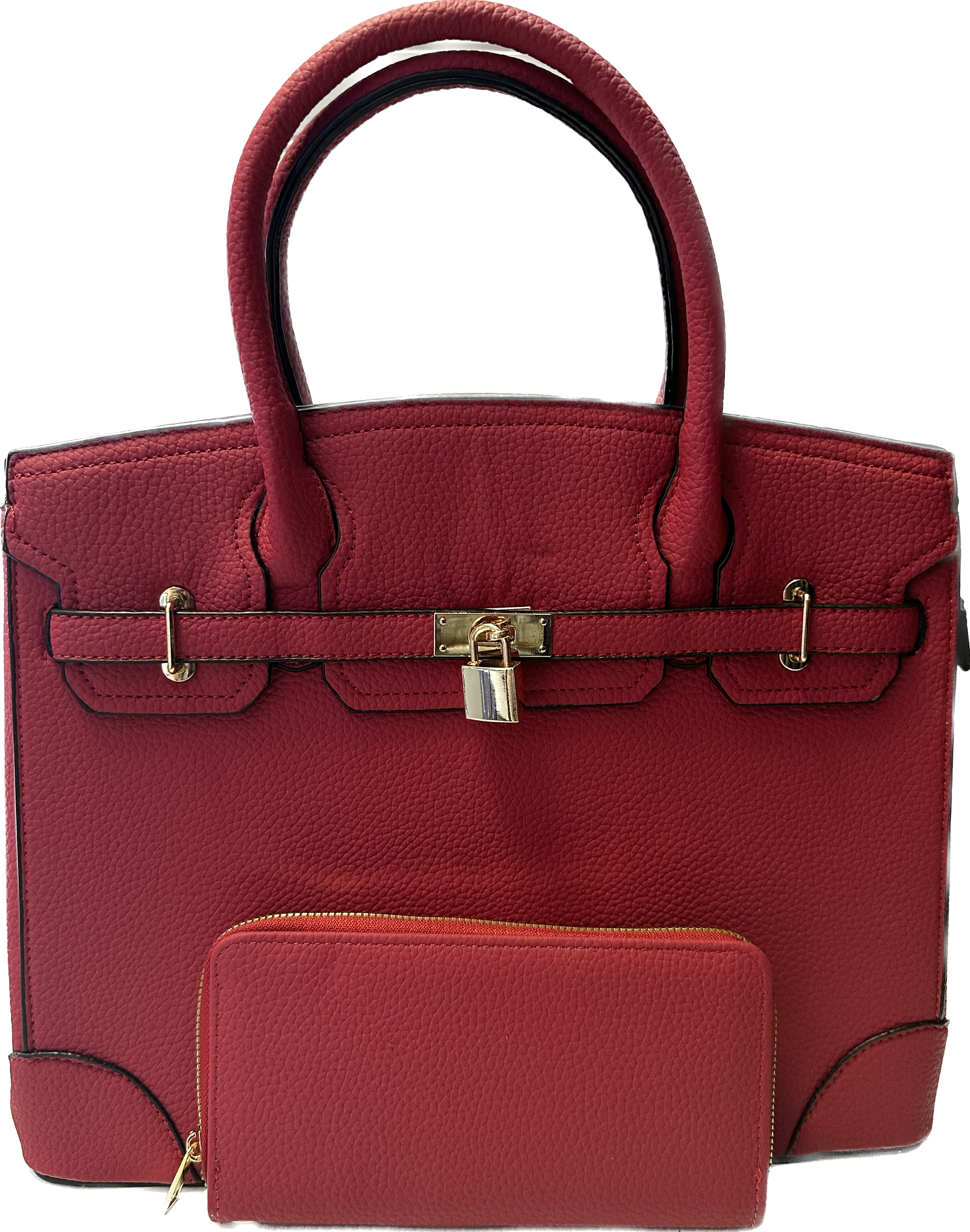 Red Handbag & Wallet Set