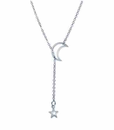 1 Dozen Silver Moon Necklaces