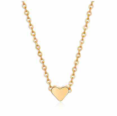 1 Dozen Gold Heart Necklaces