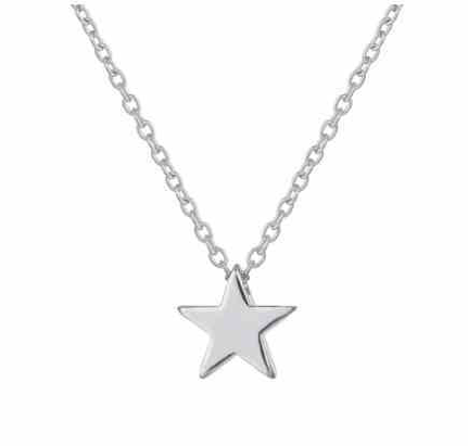 1 Dozen Silver Star Necklaces