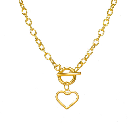 1 Dozen Gold Heart Necklace