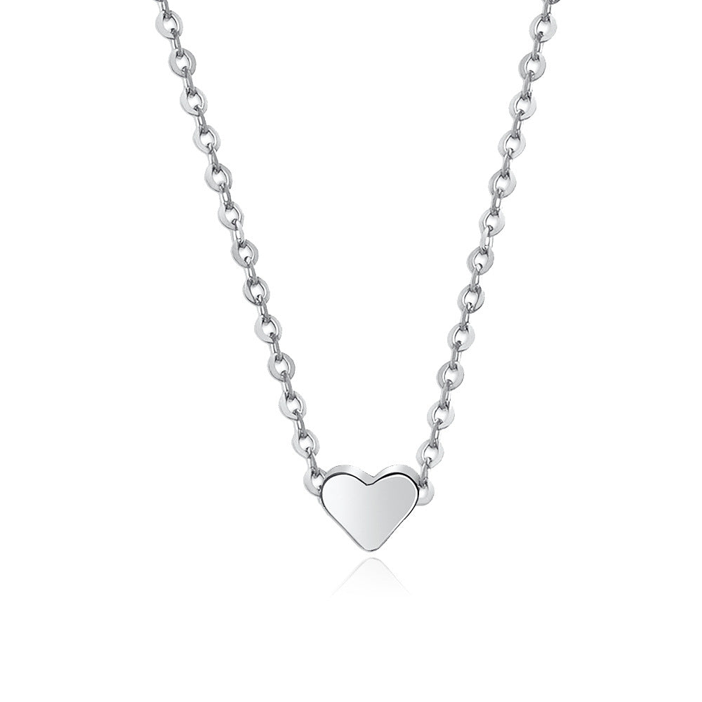 1 Dozen Silver Heart Necklace