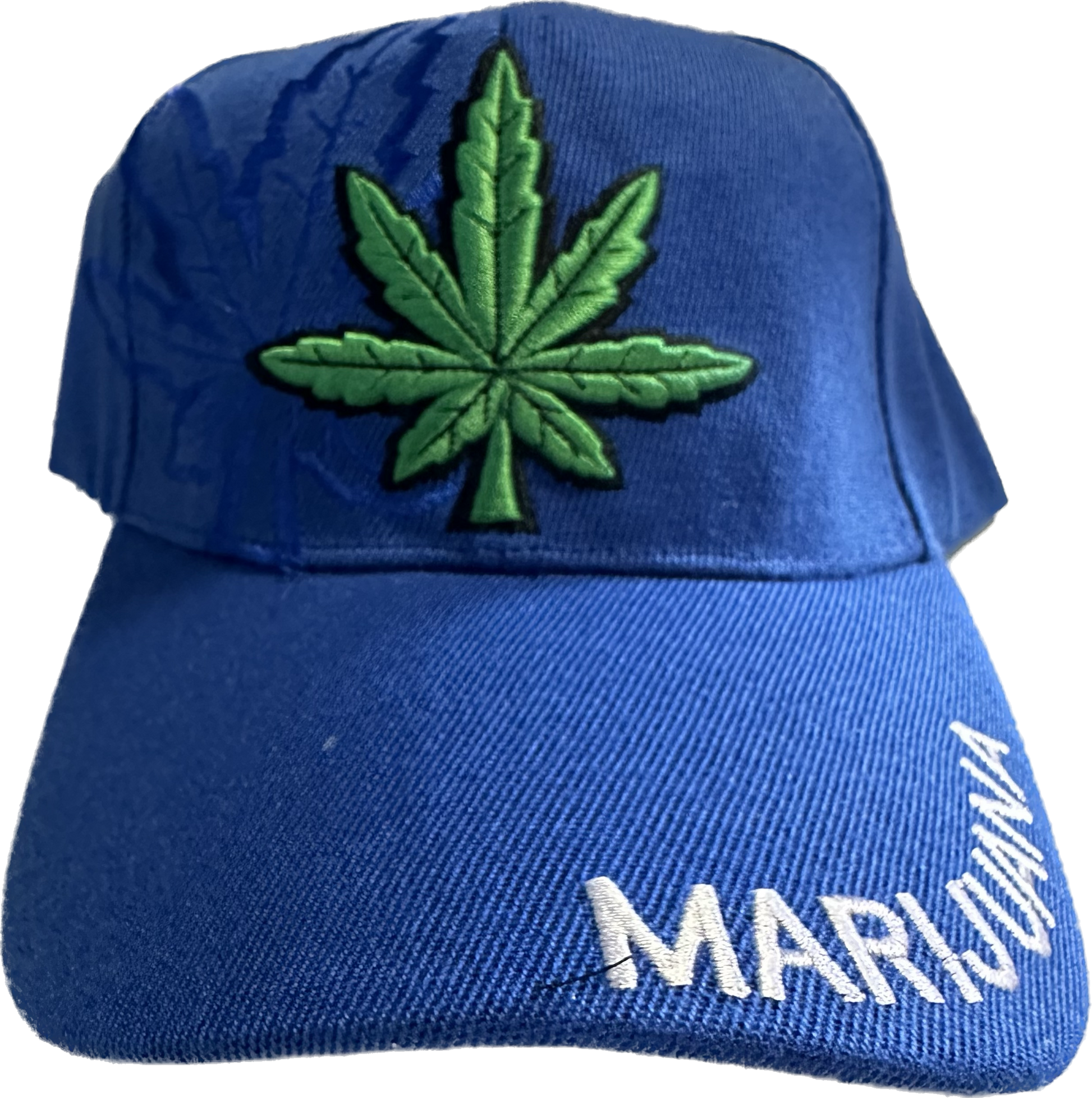 Blue Marijuana Hat