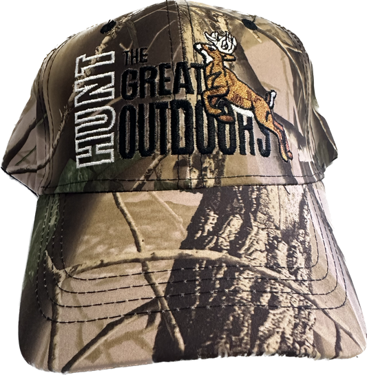 Wood Camo Hunt The Great Outdoors Hat