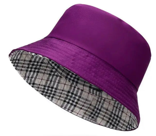 Sombrero de pescador morado