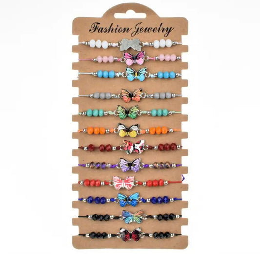 1 Dozen Butterfly Bracelets