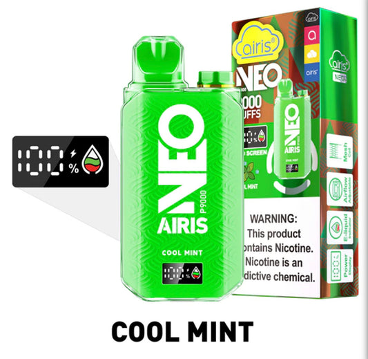 Cool Mint Airis Tech 9000 Puff Disposable Vape