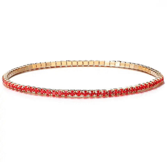 1 docena de pulseras rojas