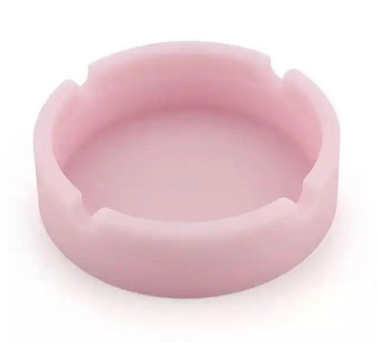 Pink Rubber Ashtray