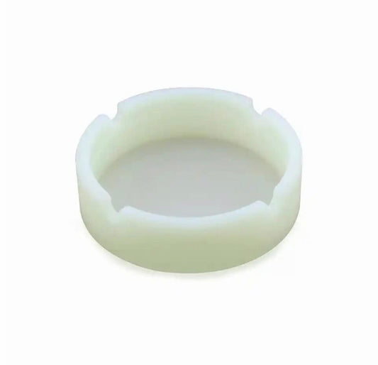 White Rubber Ashtray