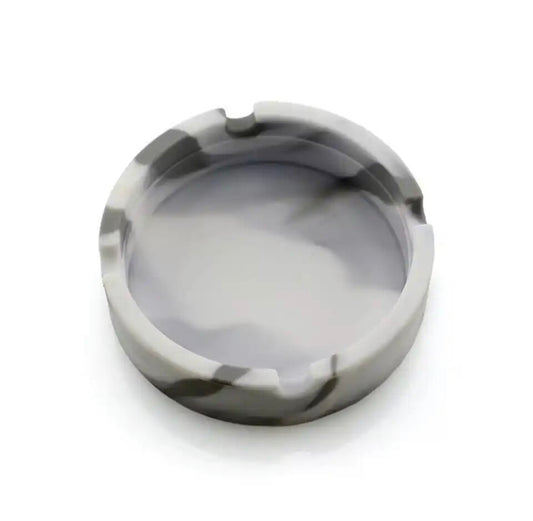 White/Black Rubber Ashtray