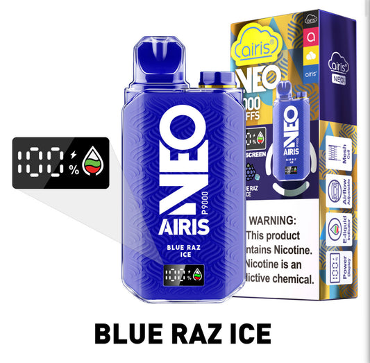 Blue Raz Ice Airis Tech 9000 Puff Disposable Vap