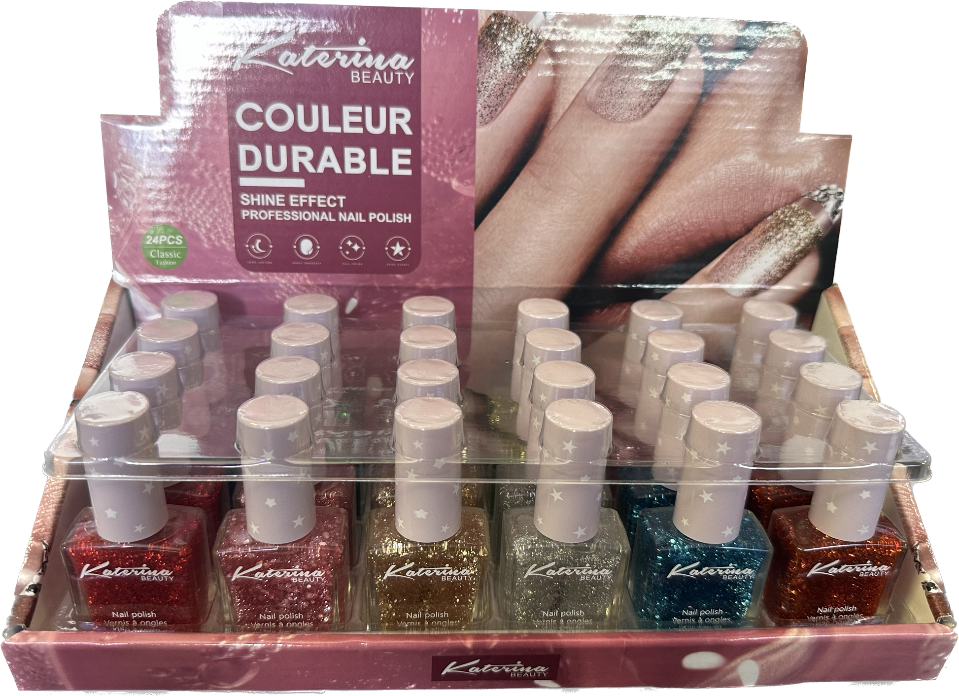 Expositor de esmaltes de uñas (24 piezas)