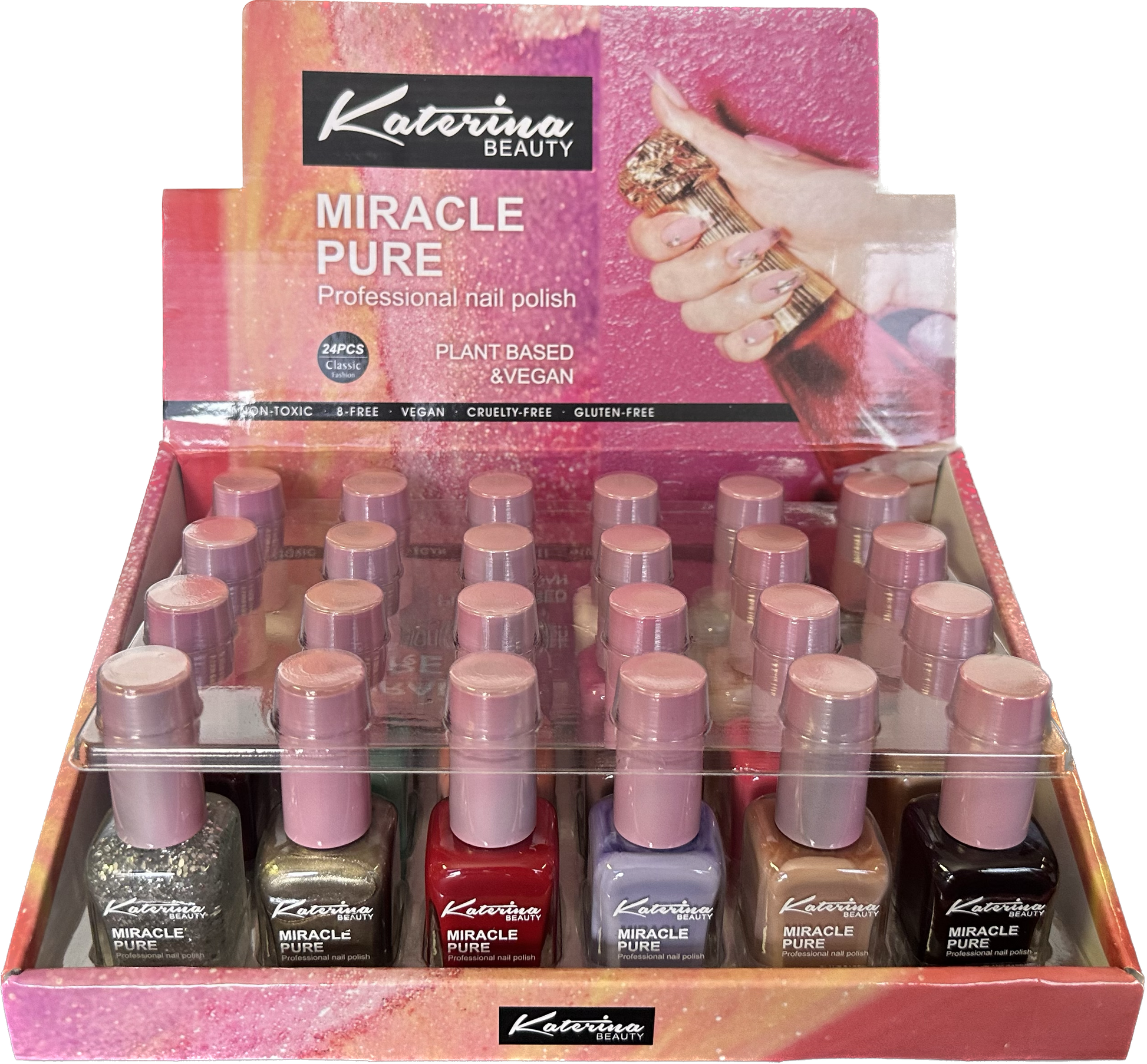 Expositor de esmaltes de uñas (24 piezas)