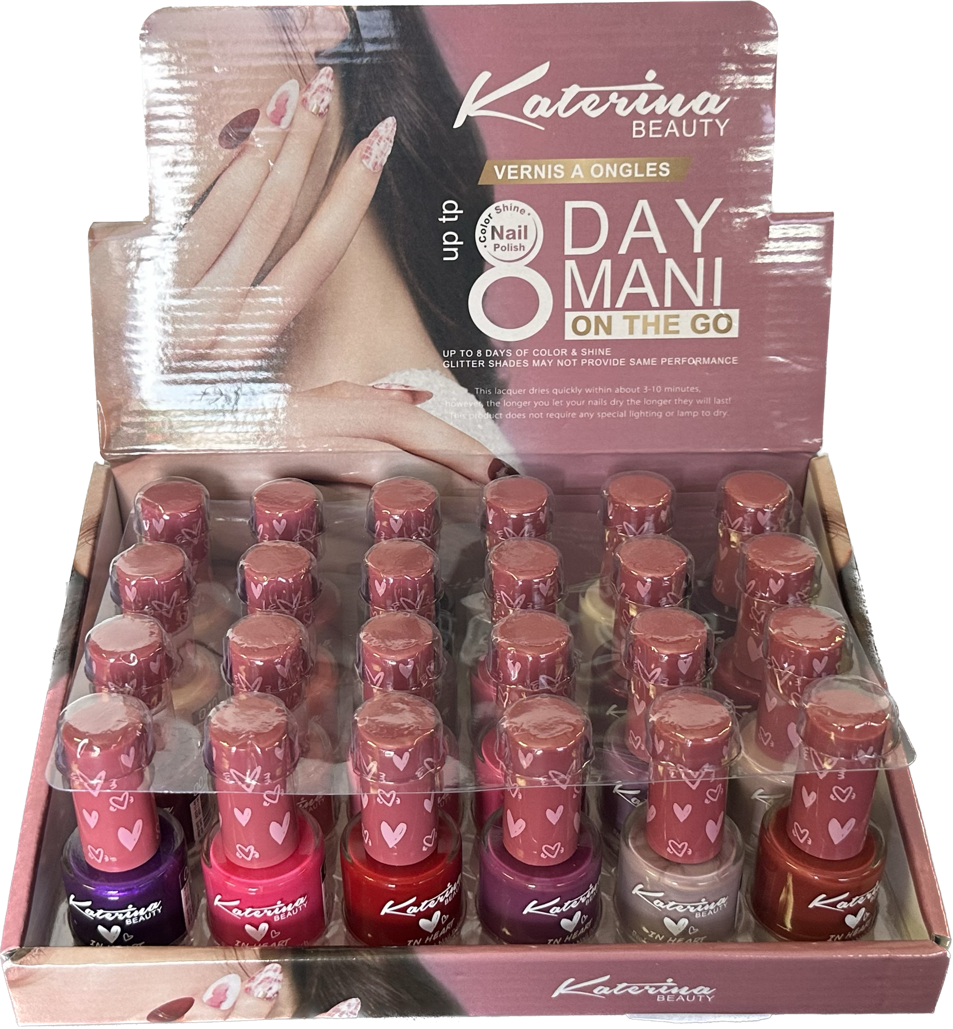 Expositor de esmaltes de uñas (24 piezas)