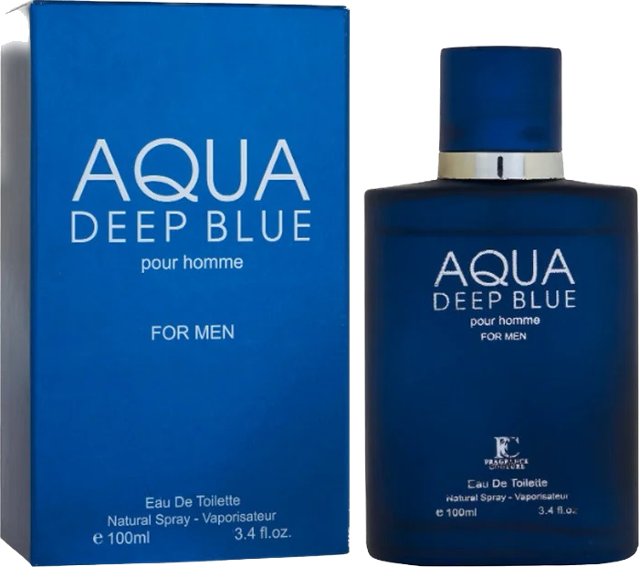 Aqua Azul Profundo Para Hombres