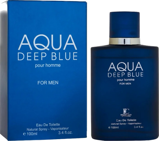 Aqua Azul Profundo Para Hombres