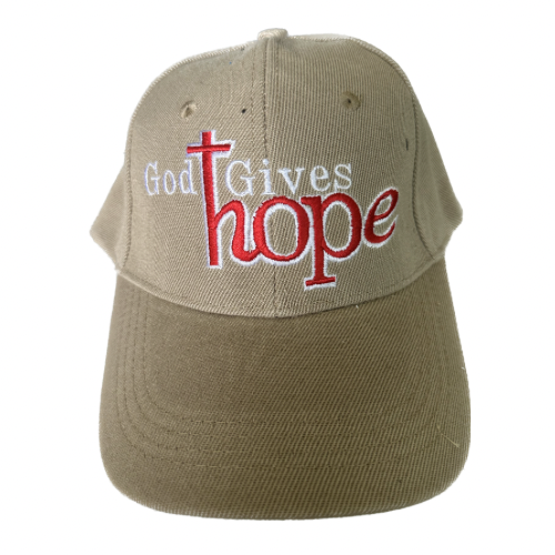 Tan God Gives Hope Hat