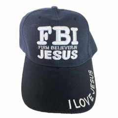 蓝色 FBI 耶稣帽