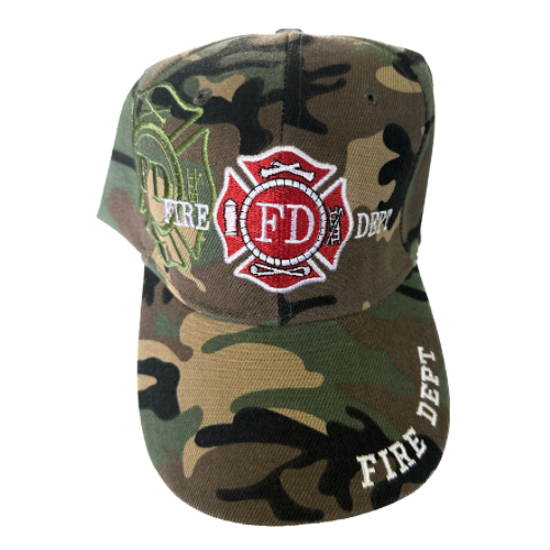 Camo Fire Department Hat