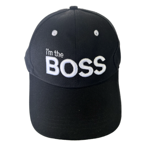 Black Im The Boss Hat