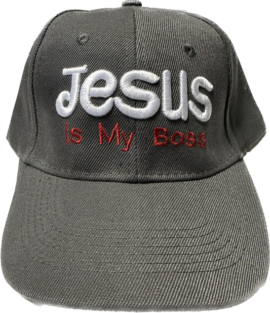 Sombrero gris oscuro Jesús es mi jefe