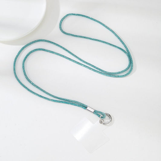 Light Blue Rhinestone Lanyard