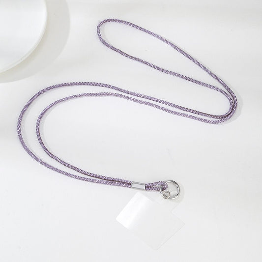 Purple Rhinestone Lanyard