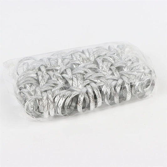 100pc Lot - Silver Rings