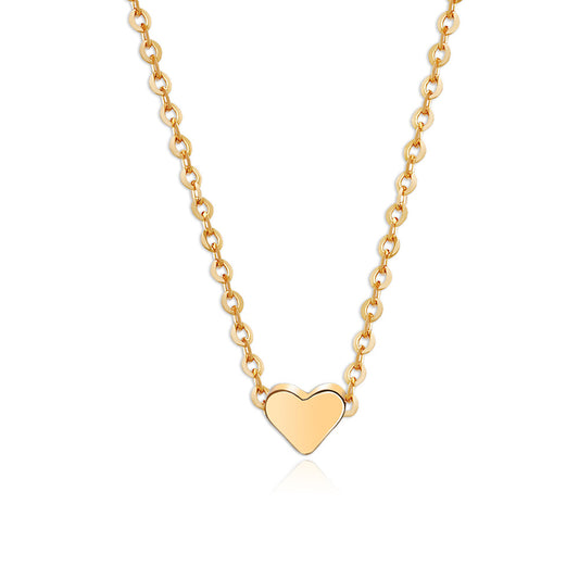 1 docena de collar de corazón de oro