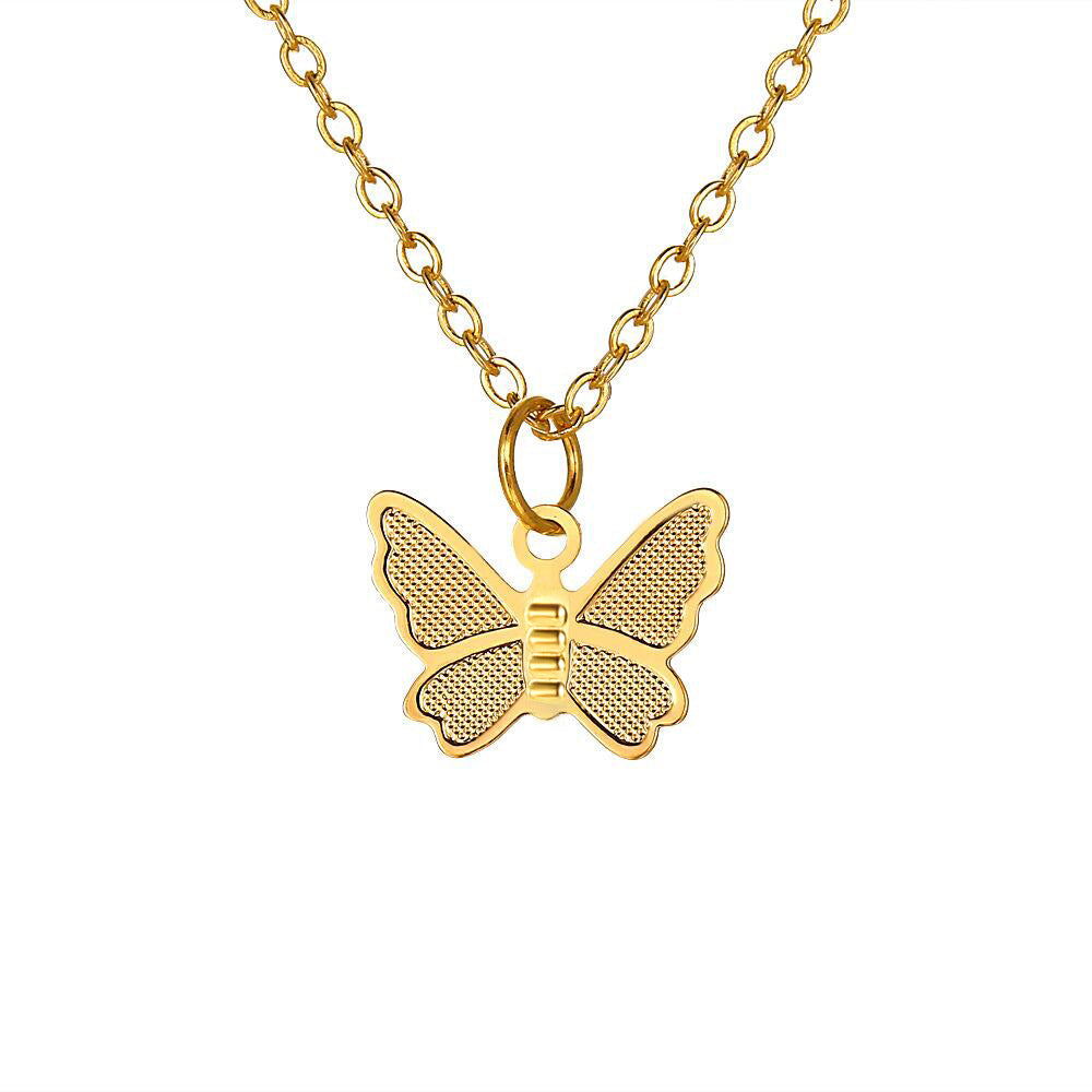 1 docena de collar de mariposas de oro