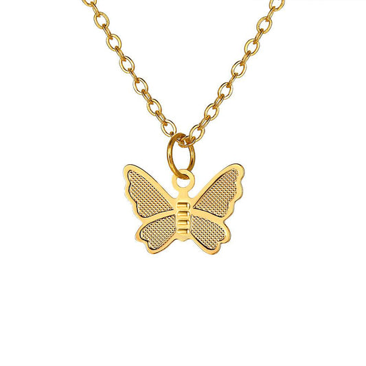 1 docena de collar de mariposas de oro