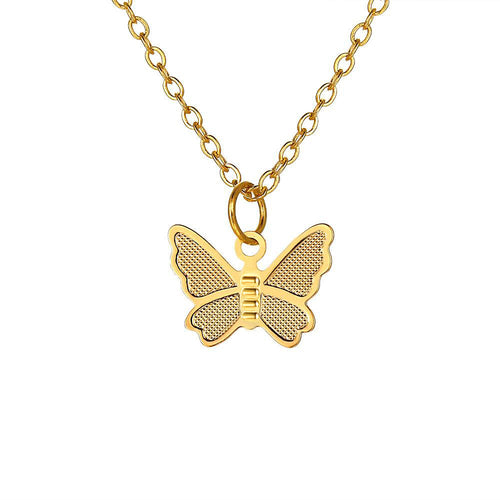 1 Dozen Gold Butterfly Necklace