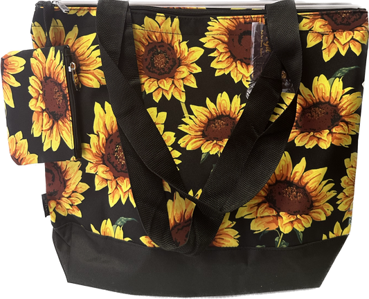 Bolso Tote Girasol Con Muñequera