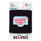 1 Dozen - Scunci Medium Hold Elastics, Black