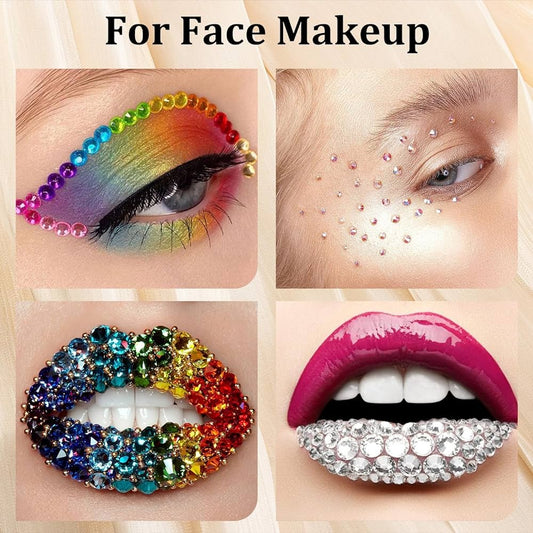 Colorful Face Gems for Makeup Set