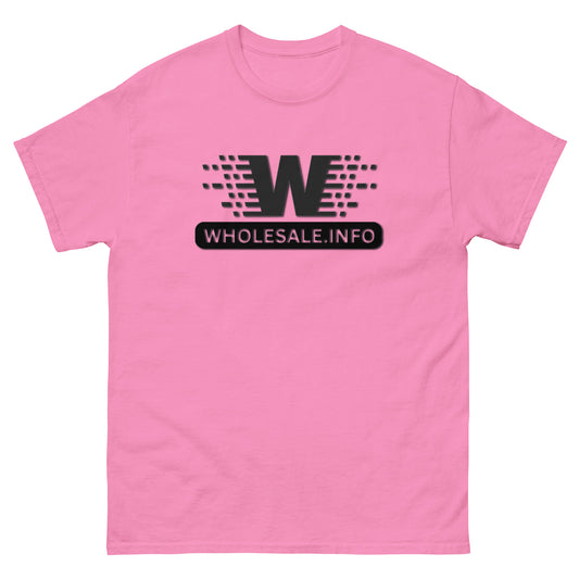 Wholesale.Info Logo | Pink Unisex Classic Tee