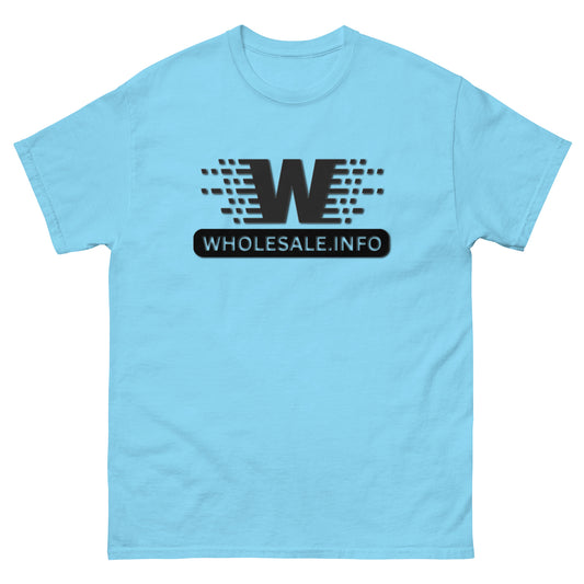 Wholesale.Info Logo | Light Blue Unisex Classic Tee