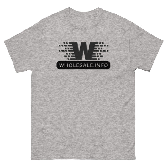 Wholesale.Info Logo | Gray Unisex Classic Tee