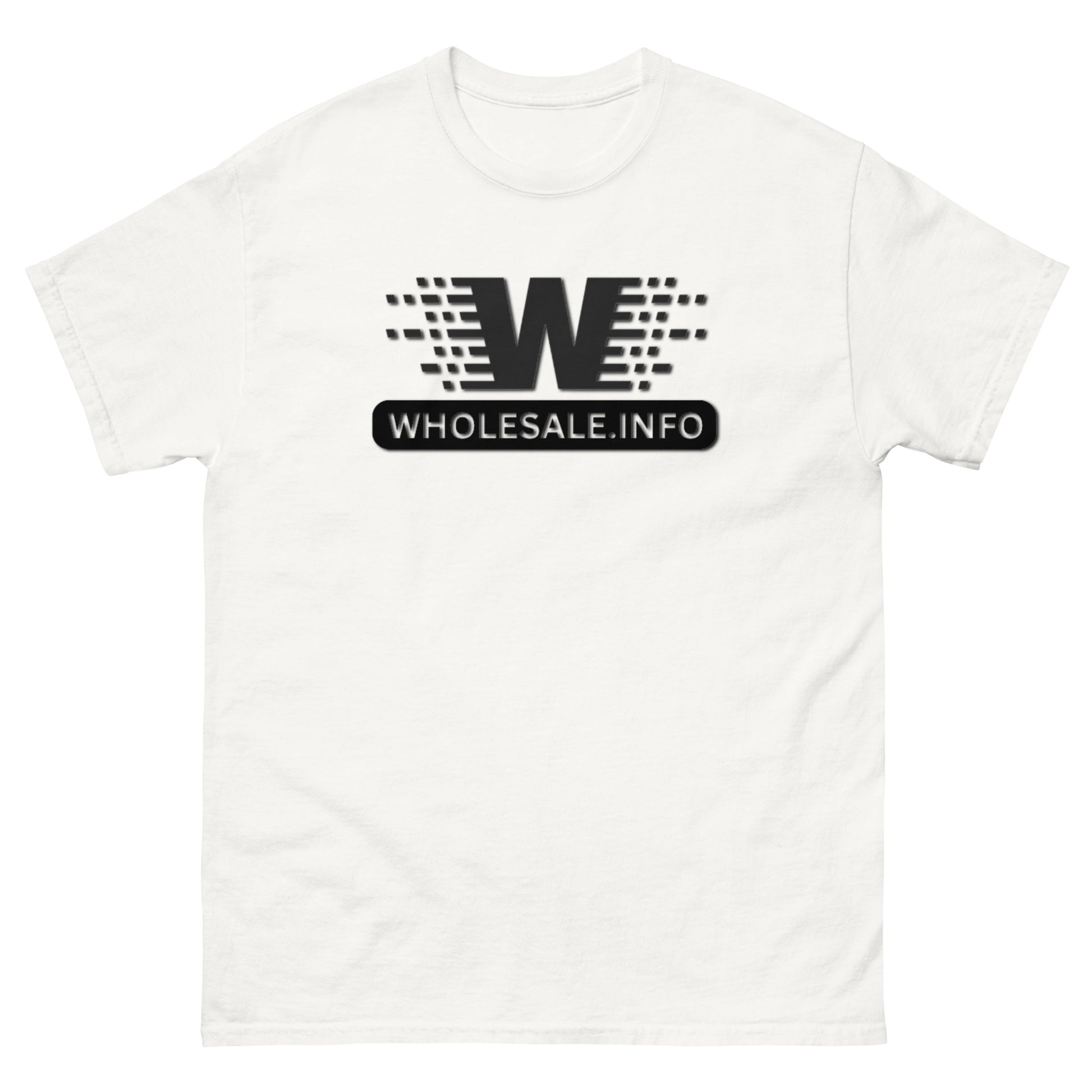 Wholesale.Info Logo | White Unisex Classic Tee