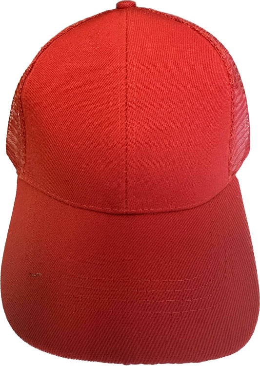 Red Plain Hat