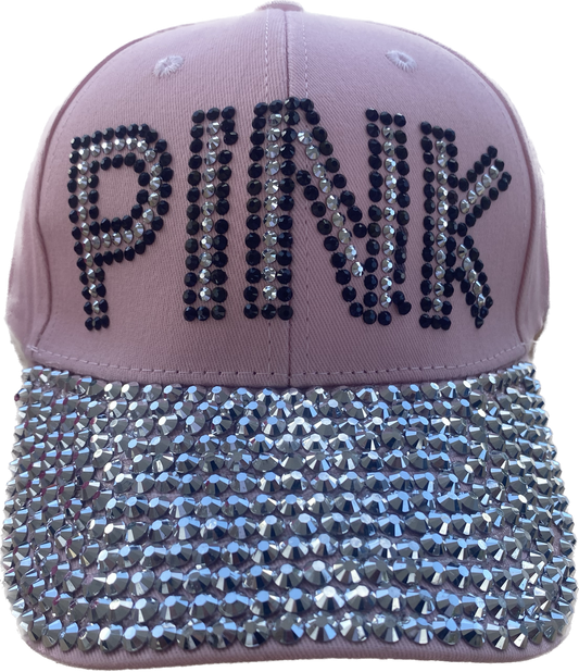 粉色水钻帽子