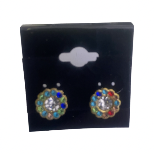 Multicolored Rhinestone Earrings