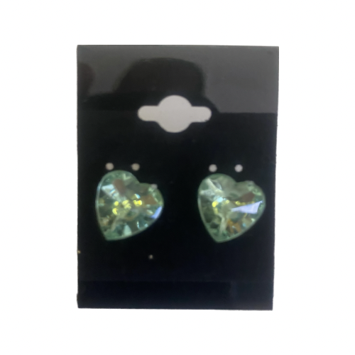 Heart Rhinestone Stud  Earrings