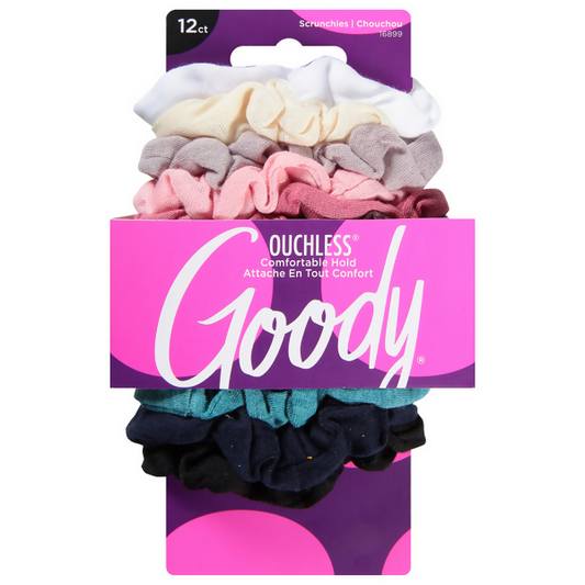 Goody Ouchless Scrunchies 12 different colored pieces